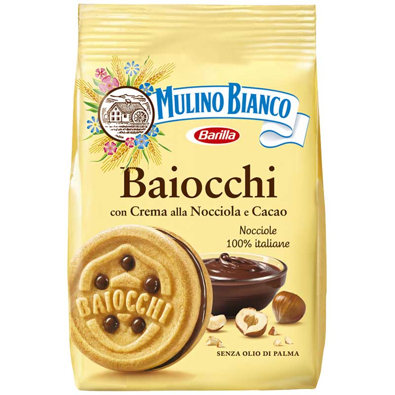 Mulino Bianco Baiocchi Hazelnut Cookies 9.16 oz