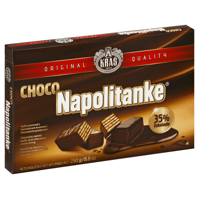 Kras Napolitanke Chocolate Coated Wafers Box 250g | 8.8 oz