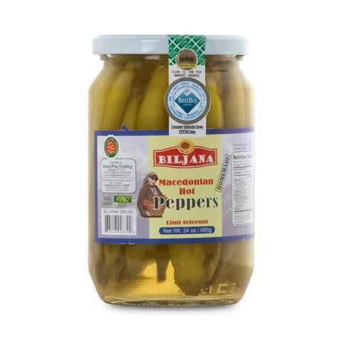 Biljana Macedonian Hot Peppers, 24 oz | 680 g
