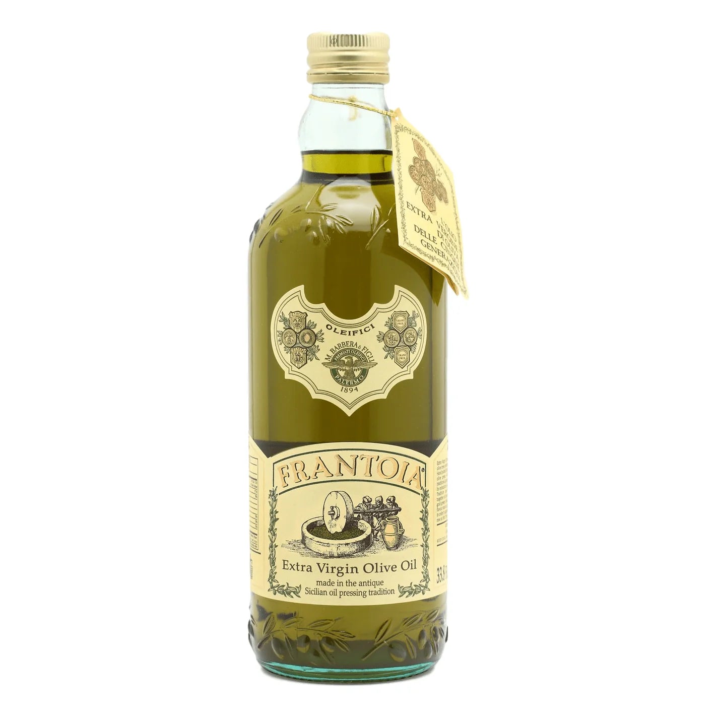 Frantoia Extra Virgin Olive Oil processed with Cold Extraction by Barbera - 33.8 fl oz