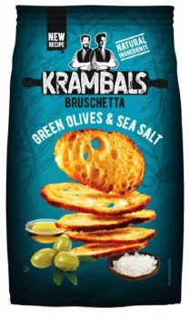 Krambals Bruschetta Green Olives & Sea Salt, 2.47 oz