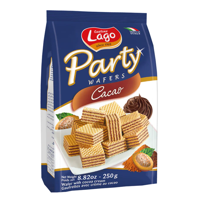 Lago Party Chocolate Wafer, 8.82 oz | 250g
