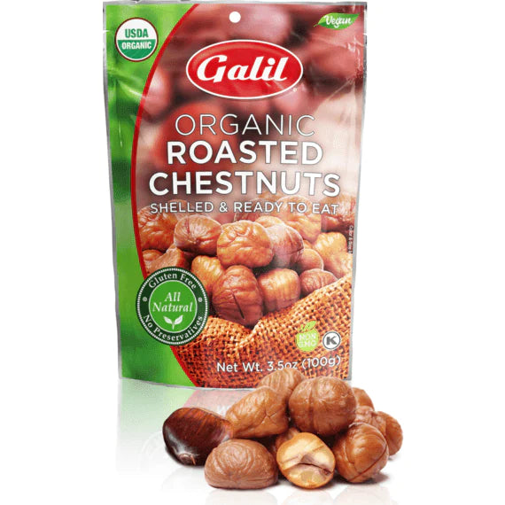 Organic Roasted Chestnuts | Shelled & Ready to Eat | 3.5 oz