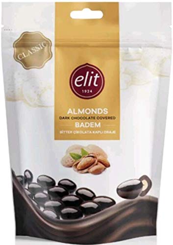ELIT Dark Chocolate Covered Almonds 125 g | 4.4 oz
