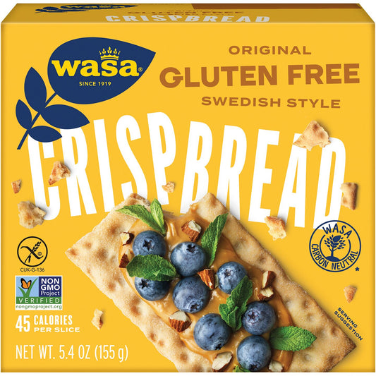 Wasa Gluten Free Crispbread, Original 5.4oz | 155 g