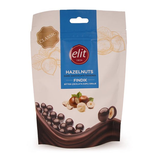 ELIT Dark Chocolate Covered Hazelnuts 125 g | 4.4 oz