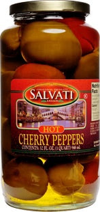 Salvati Hot Cherry Peppers, 32 fl oz