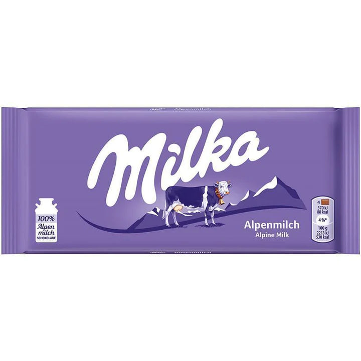 Milka Alpine Milk Chocolate 100GR