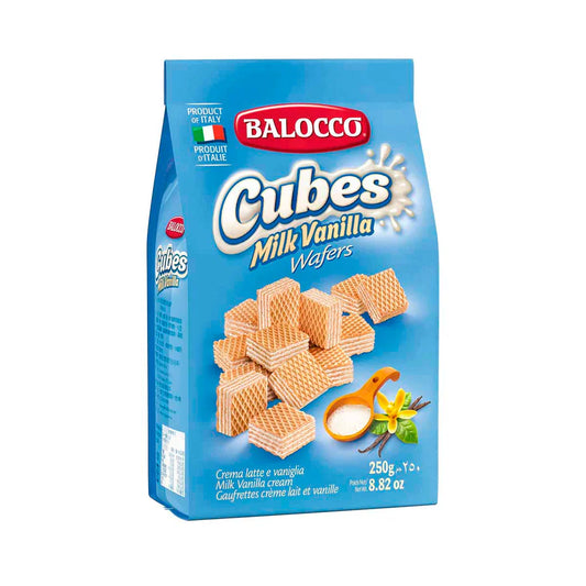 Balocco Vanilla Wafer Cubes, 250 g | 8.82 oz
