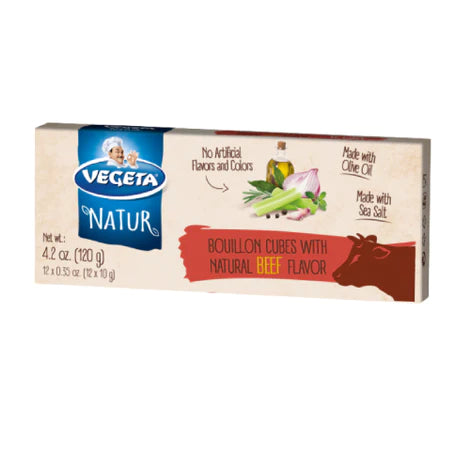 Vegeta Bouillon Cubes with Natural Beef Flavor, 4.2 oz | 120 g